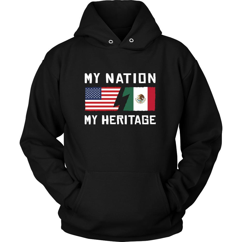 Mexican Shirt - My Nation - My Heritage - Native Mexico Roots Gift-T-shirt-Teelime | shirts-hoodies-mugs