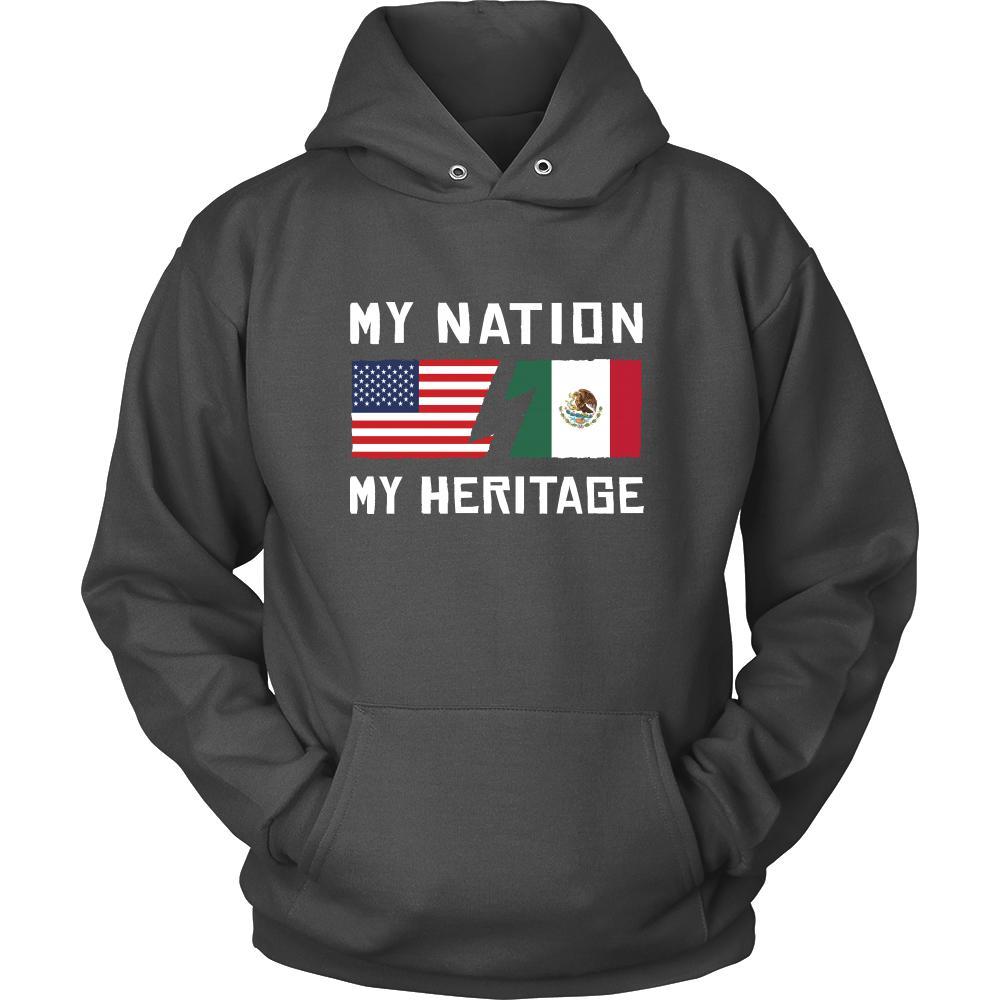 Mexican Shirt - My Nation - My Heritage - Native Mexico Roots Gift-T-shirt-Teelime | shirts-hoodies-mugs