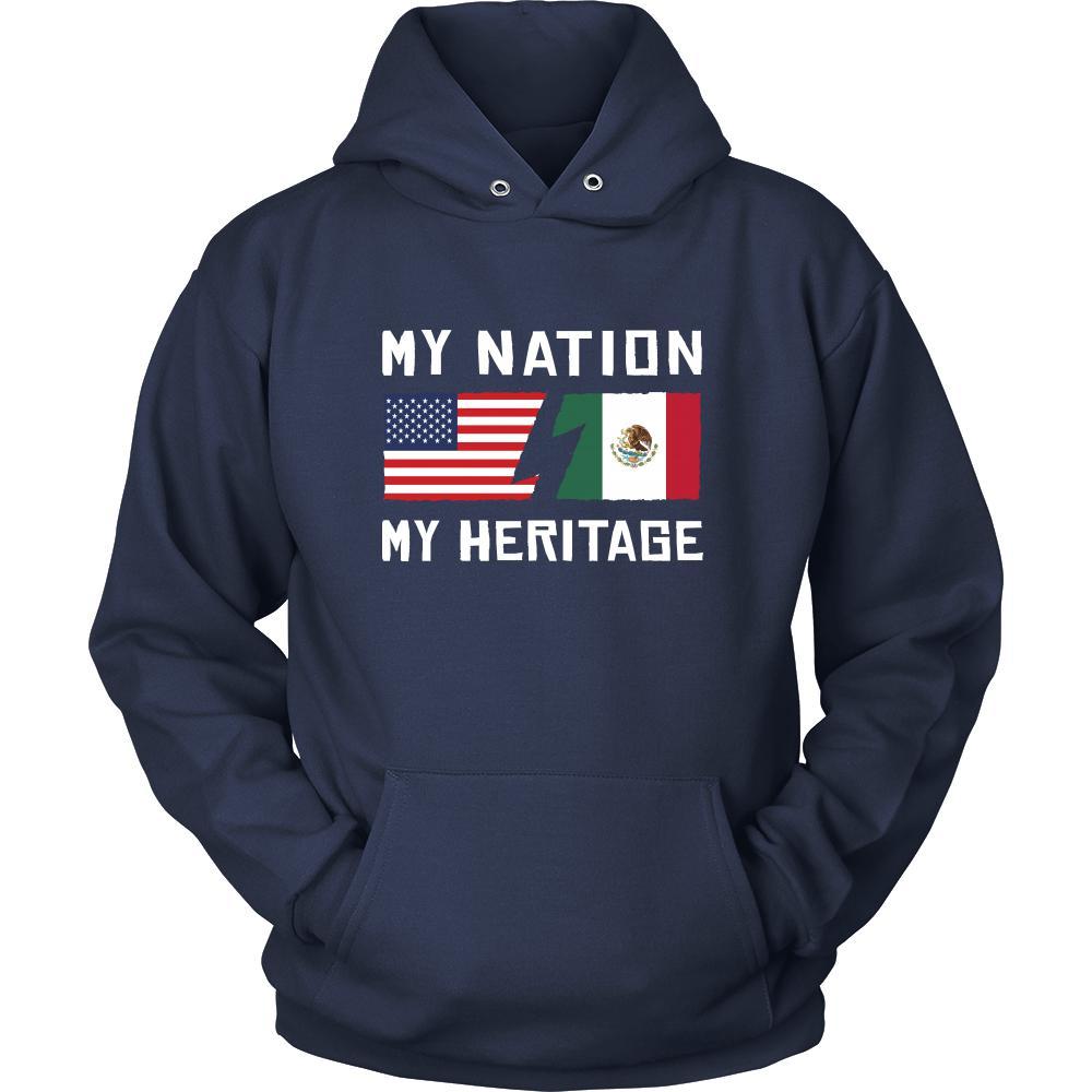 Mexican Shirt - My Nation - My Heritage - Native Mexico Roots Gift-T-shirt-Teelime | shirts-hoodies-mugs