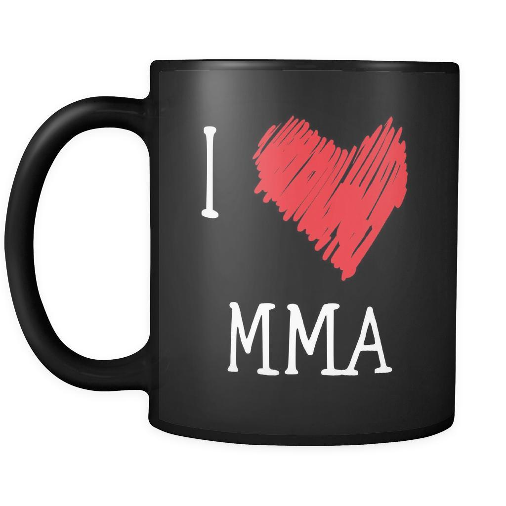 MMA I Love MMA 11oz Black Mug