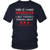 MMA Shirt - Sorry If I Looked Interested, I think about MMA - Sport Gift-T-shirt-Teelime | shirts-hoodies-mugs