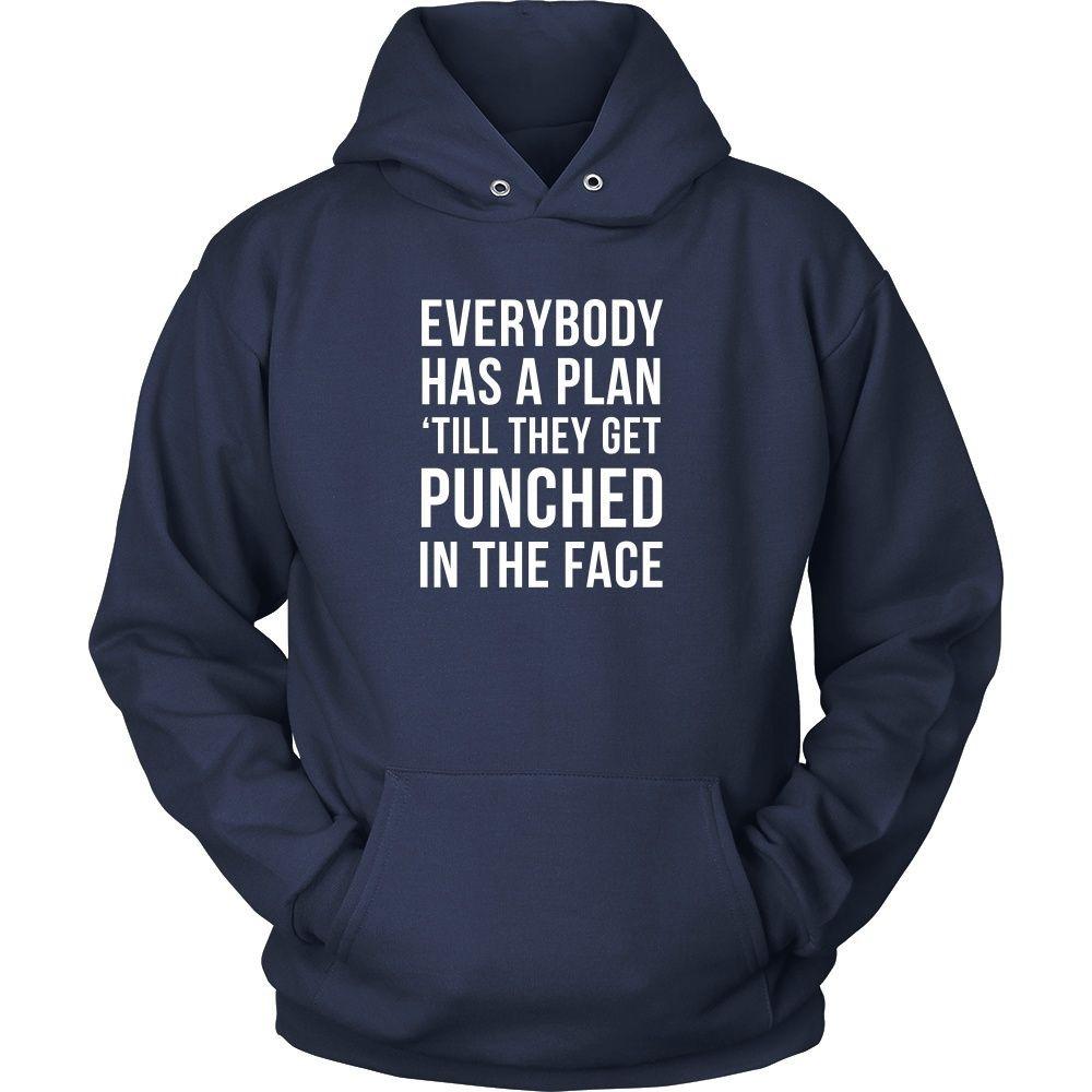 MMA T Shirt - Everybody has a plan 'till they get punched in the face-T-shirt-Teelime | shirts-hoodies-mugs