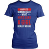 MMA T Shirt - Happy to demonstrate what hits like a girl really means-T-shirt-Teelime | shirts-hoodies-mugs