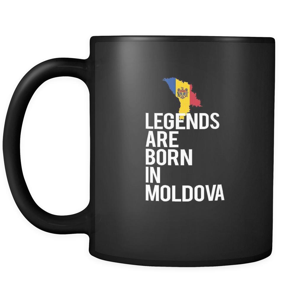 Moldova Legends are born in Moldova 11oz Black Mug-Drinkware-Teelime | shirts-hoodies-mugs