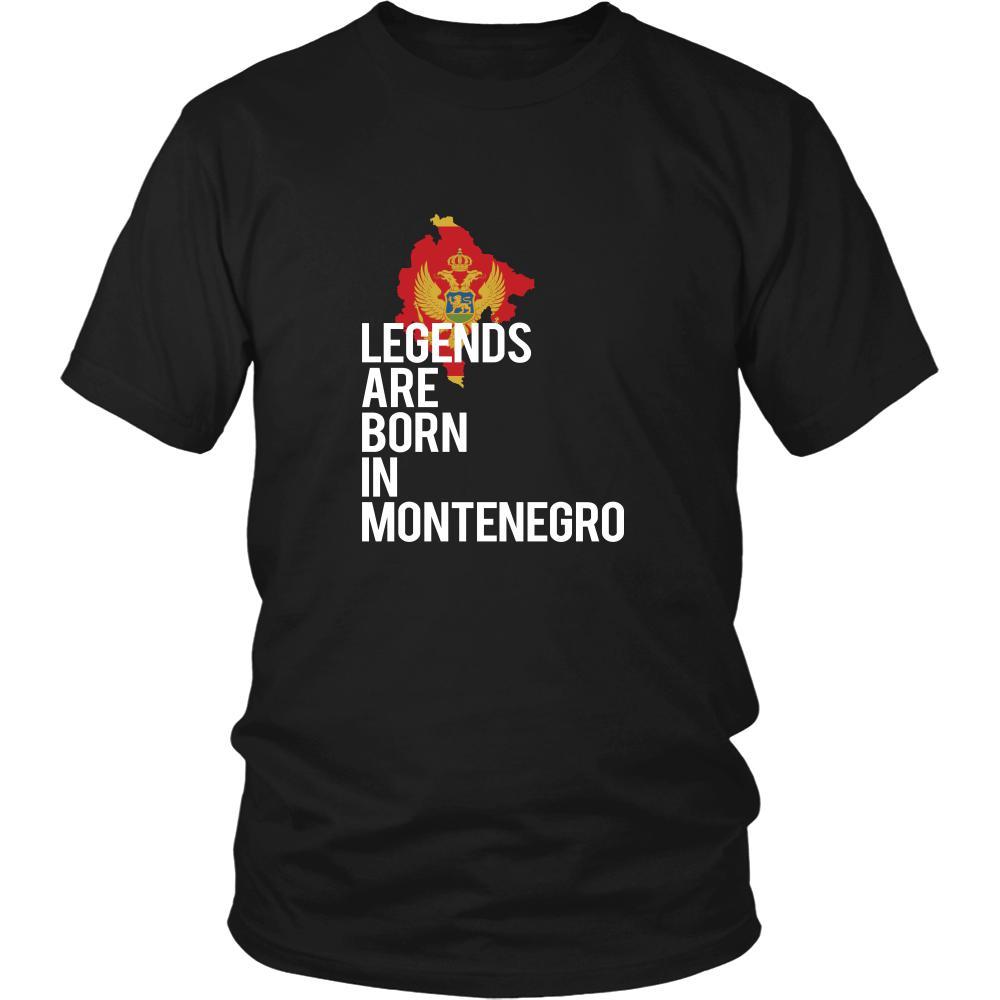 Montenegro Shirt - Legends are born in Montenegro - National Heritage Gift-T-shirt-Teelime | shirts-hoodies-mugs