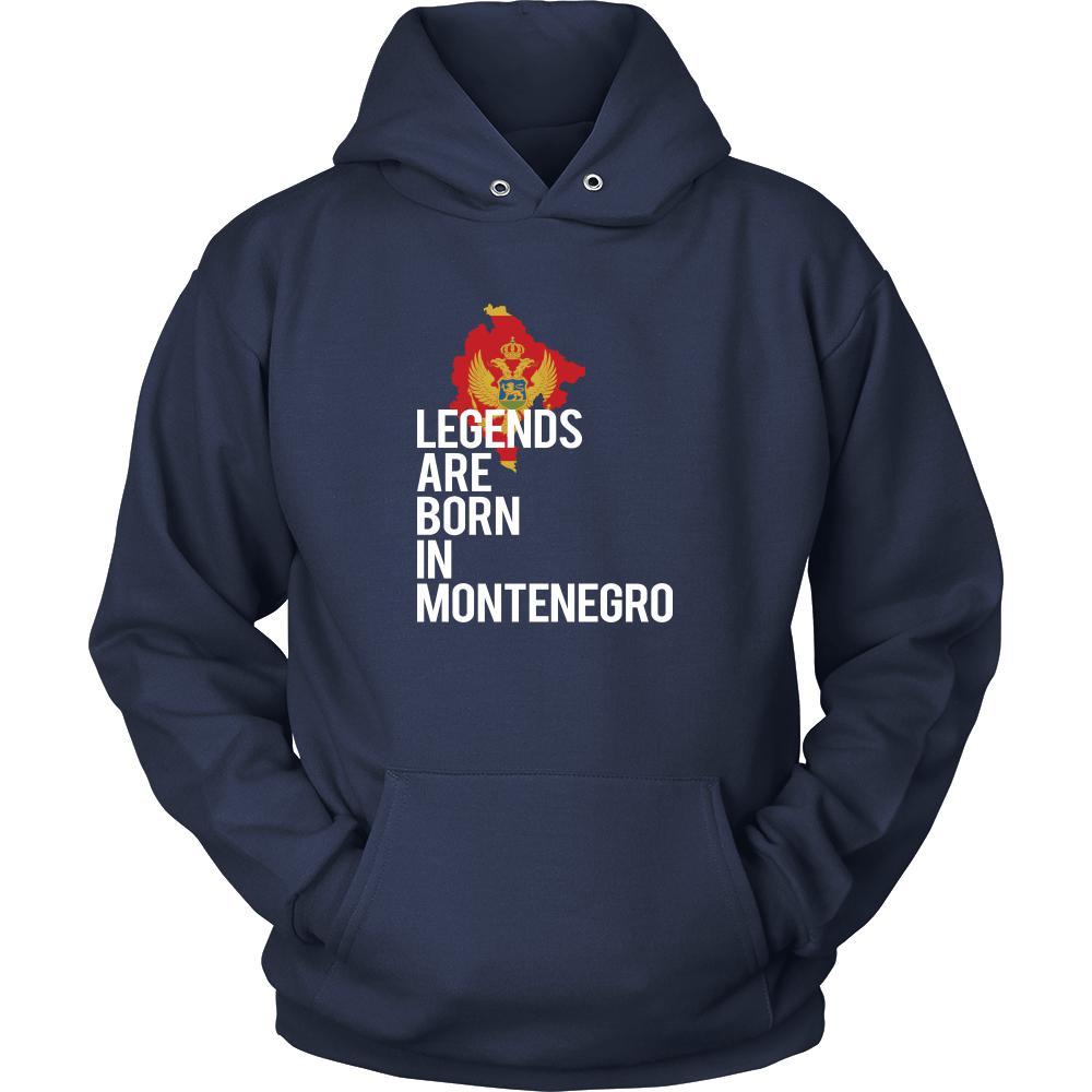 Montenegro Shirt - Legends are born in Montenegro - National Heritage Gift-T-shirt-Teelime | shirts-hoodies-mugs