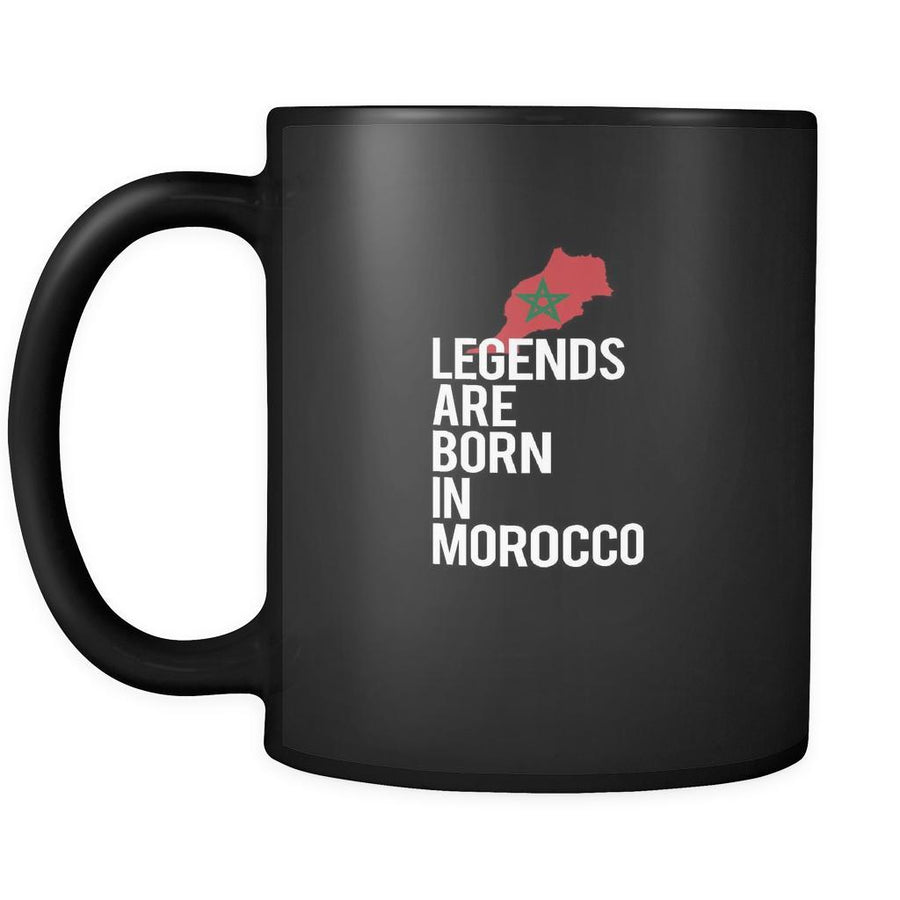 Morocco Legends are born in Morocco 11oz Black Mug-Drinkware-Teelime | shirts-hoodies-mugs