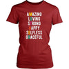 Mother's Day T Shirt - Amazing Loving Strong Happy Selfless Graceful Mother-T-shirt-Teelime | shirts-hoodies-mugs