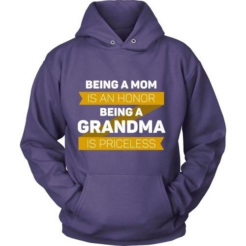 Mother's Day T Shirt - Being a Mom is an honor Being a Grandma is priceless-T-shirt-Teelime | shirts-hoodies-mugs