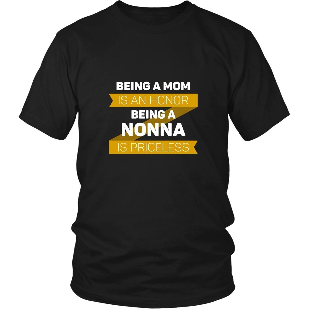 Mother's Day T Shirt - Being a Mom is an honor Being a Nonna is priceless-T-shirt-Teelime | shirts-hoodies-mugs