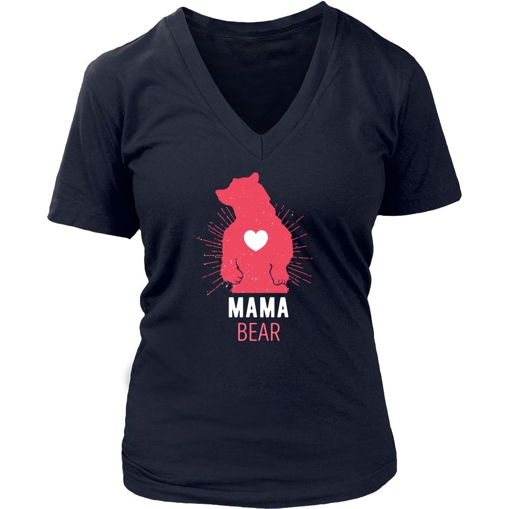 Mother's Day T Shirt - Mama Bear-T-shirt-Teelime | shirts-hoodies-mugs