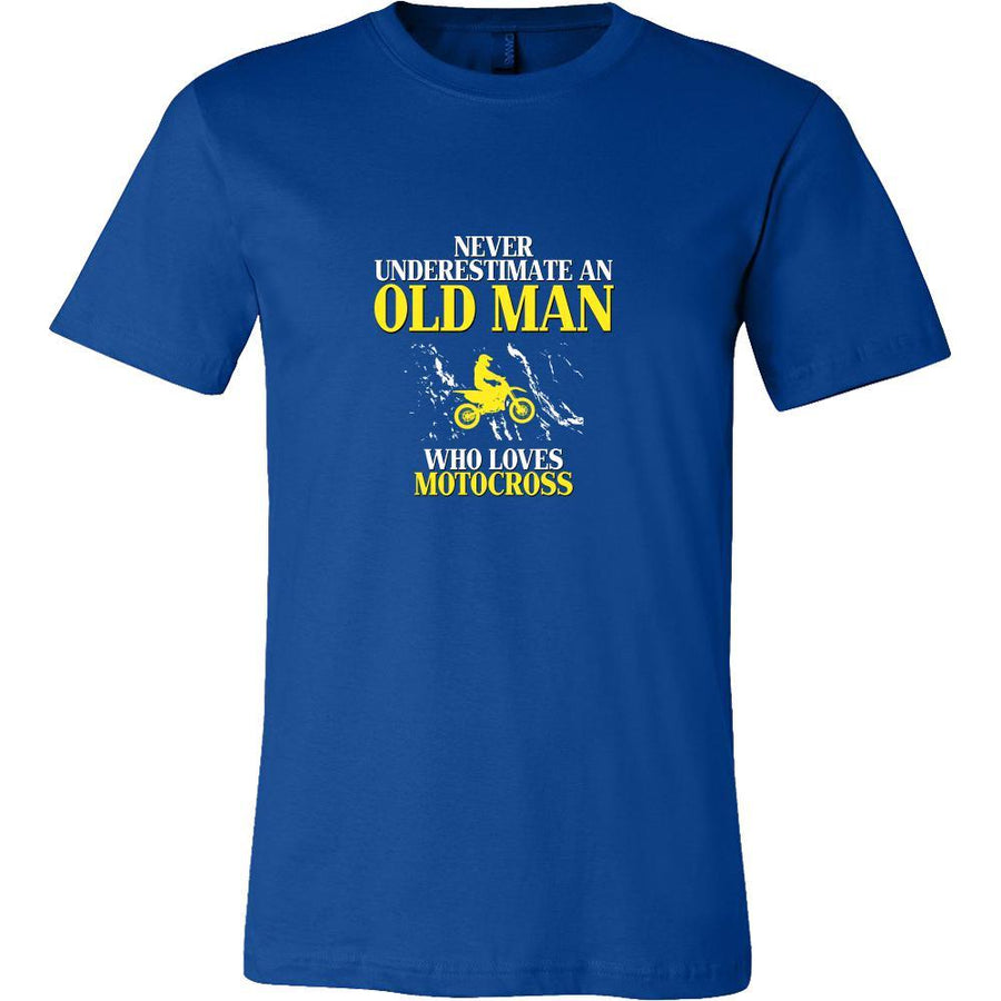 Motocross Shirt - Never underestimate an old man who loves motocross Grandfather Sport Gift-T-shirt-Teelime | shirts-hoodies-mugs