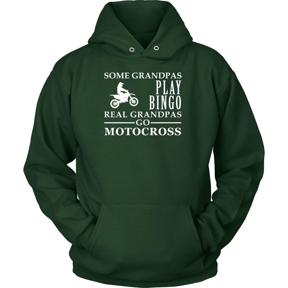 Motocross Shirt Some Grandpas play bingo, real Grandpas go Motocross Family Hobby-T-shirt-Teelime | shirts-hoodies-mugs