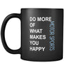 Motor sports Cup - Do more of what makes you happy Motor sports Sport Gift, 11 oz Black Mug-Drinkware-Teelime | shirts-hoodies-mugs