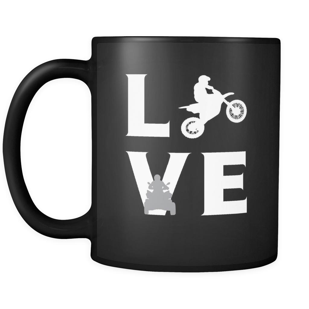 Motor sports - LOVE Motor sports - 11oz Black Mug-Drinkware-Teelime | shirts-hoodies-mugs