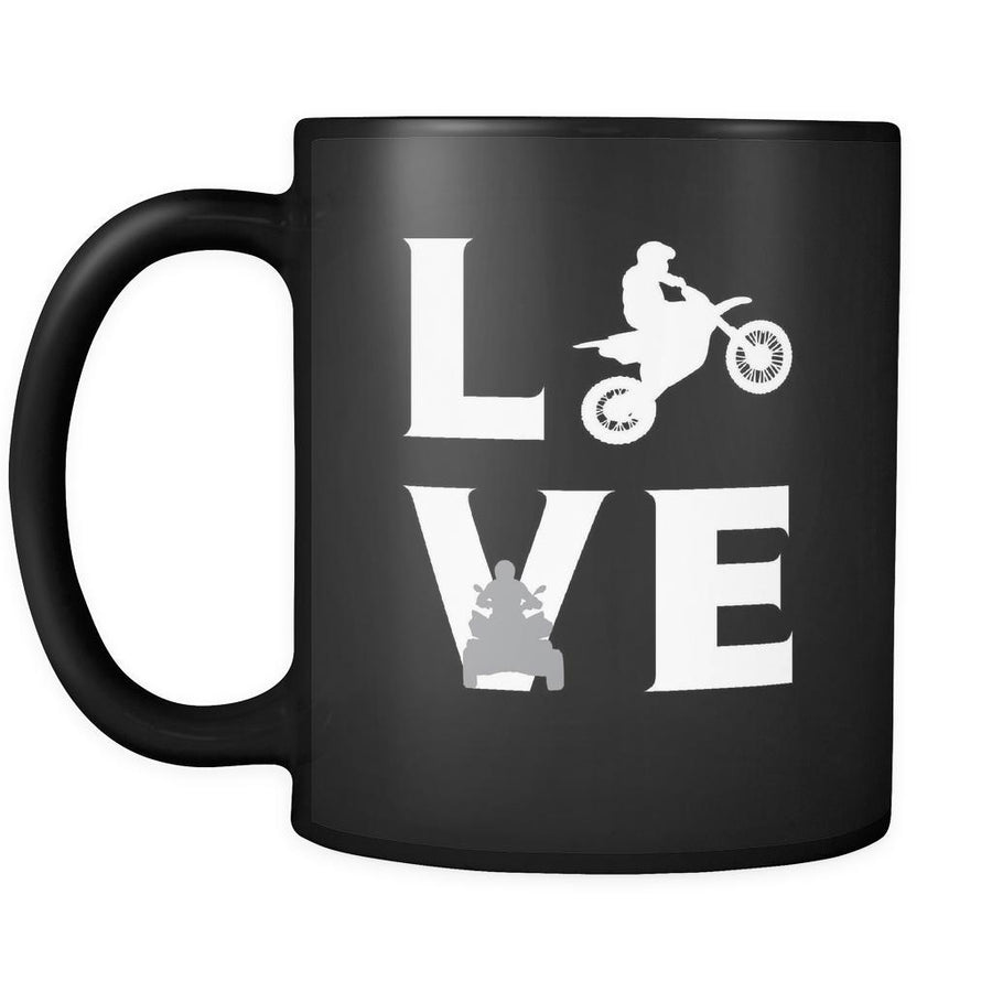 Motor sports - LOVE Motor sports - 11oz Black Mug-Drinkware-Teelime | shirts-hoodies-mugs
