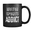 Motor sports Motor sports Addict 11oz Black Mug-Drinkware-Teelime | shirts-hoodies-mugs