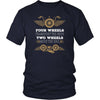 Motorcycle T Shirt - Four wheels transport the body Two wheels move the soul-T-shirt-Teelime | shirts-hoodies-mugs