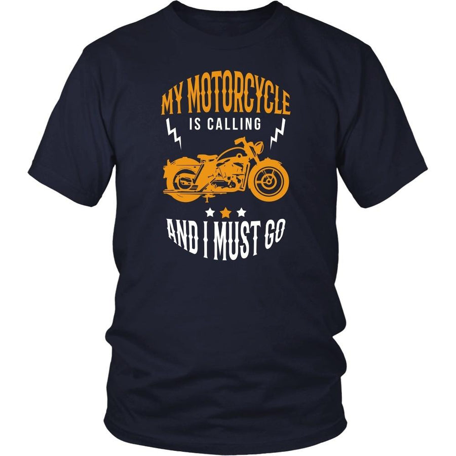 Motorcycle T Shirt - My motorcycle is calling and I must go-T-shirt-Teelime | shirts-hoodies-mugs