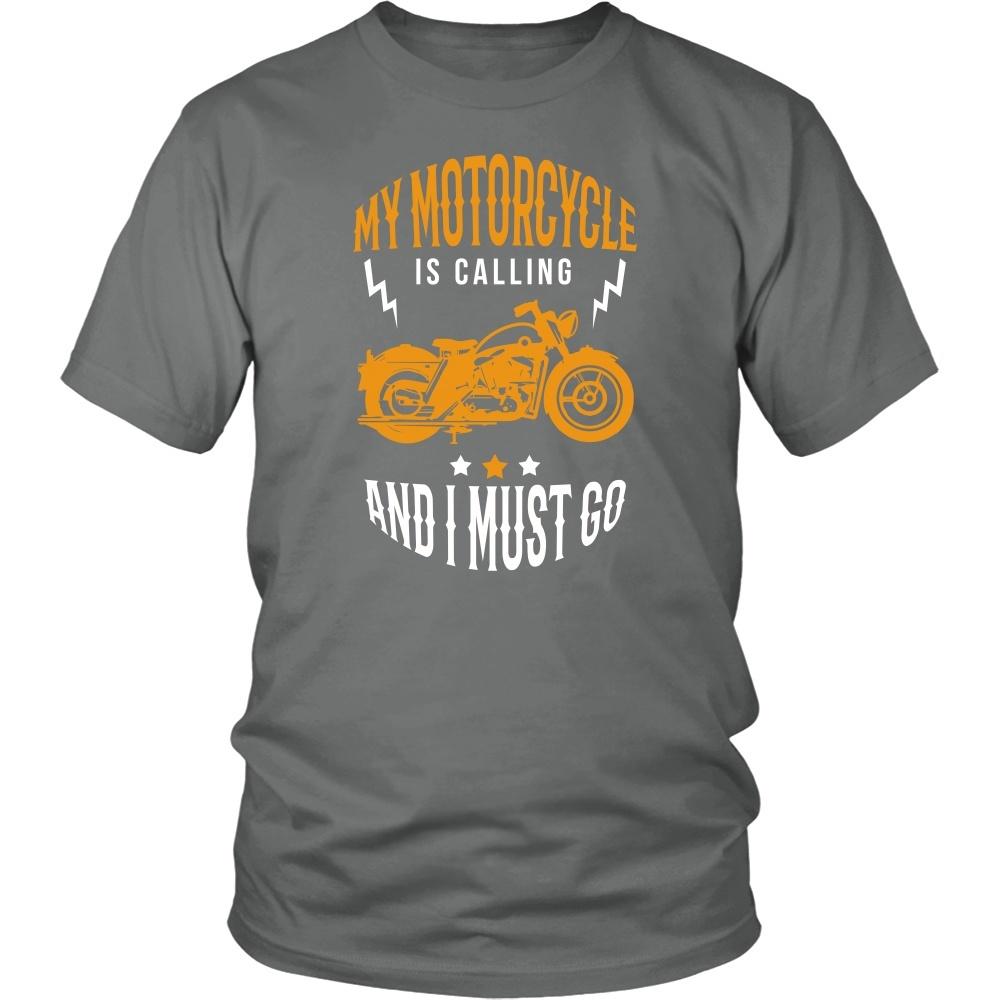 Motorcycle T Shirt - My motorcycle is calling and I must go-T-shirt-Teelime | shirts-hoodies-mugs
