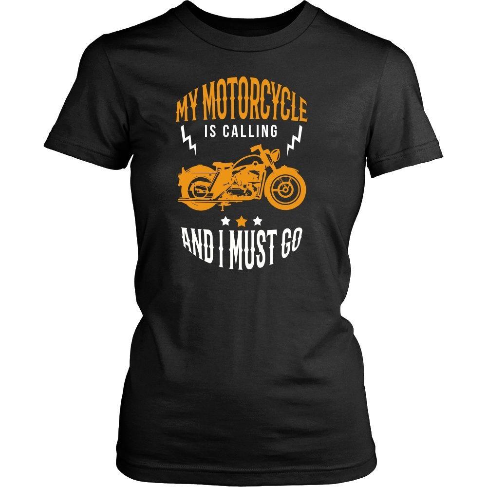 Motorcycle T Shirt - My motorcycle is calling and I must go-T-shirt-Teelime | shirts-hoodies-mugs