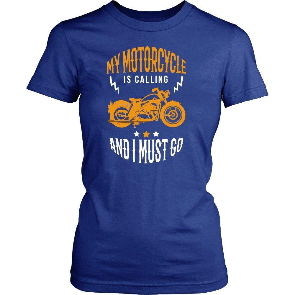 Motorcycle T Shirt - My motorcycle is calling and I must go-T-shirt-Teelime | shirts-hoodies-mugs
