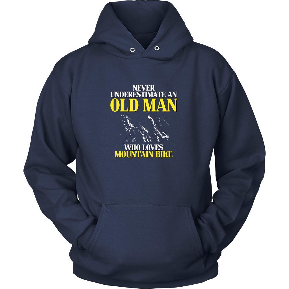 Mountain bike Shirt - Never underestimate an old man who loves mountain bike Grandfather Hobby Gift-T-shirt-Teelime | shirts-hoodies-mugs