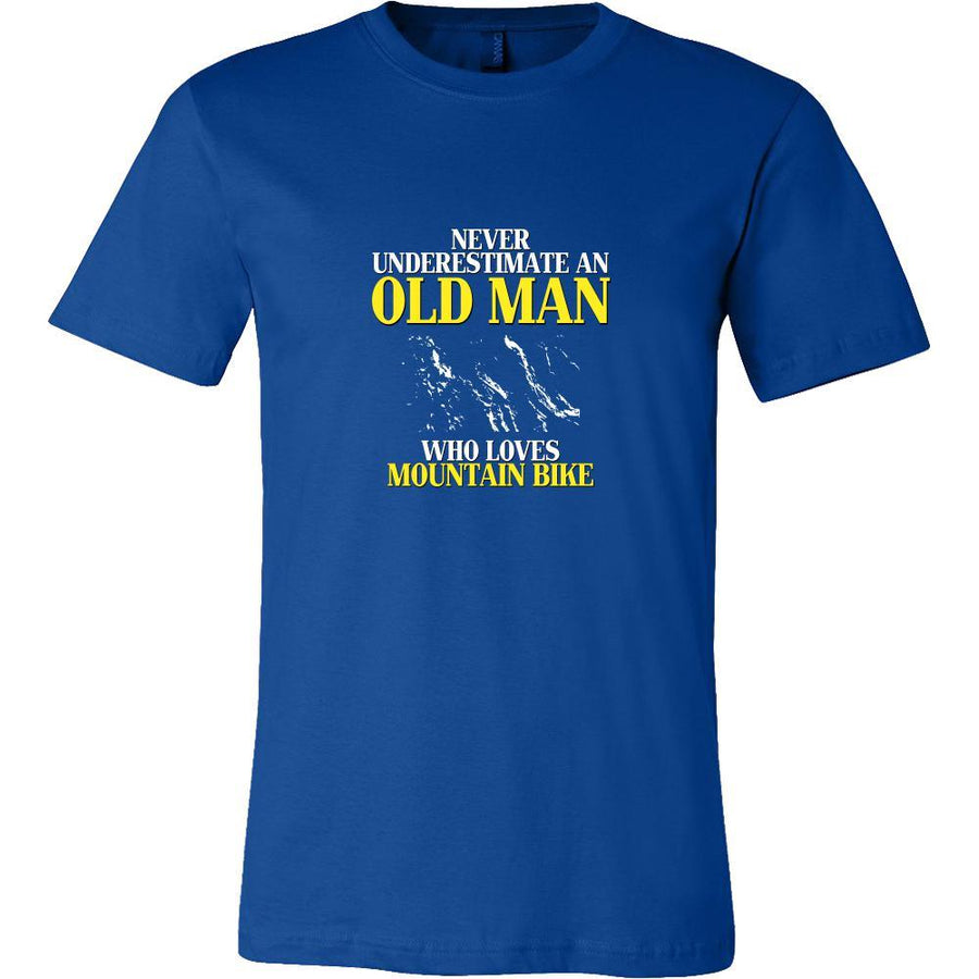 Mountain bike Shirt - Never underestimate an old man who loves mountain bike Grandfather Hobby Gift-T-shirt-Teelime | shirts-hoodies-mugs