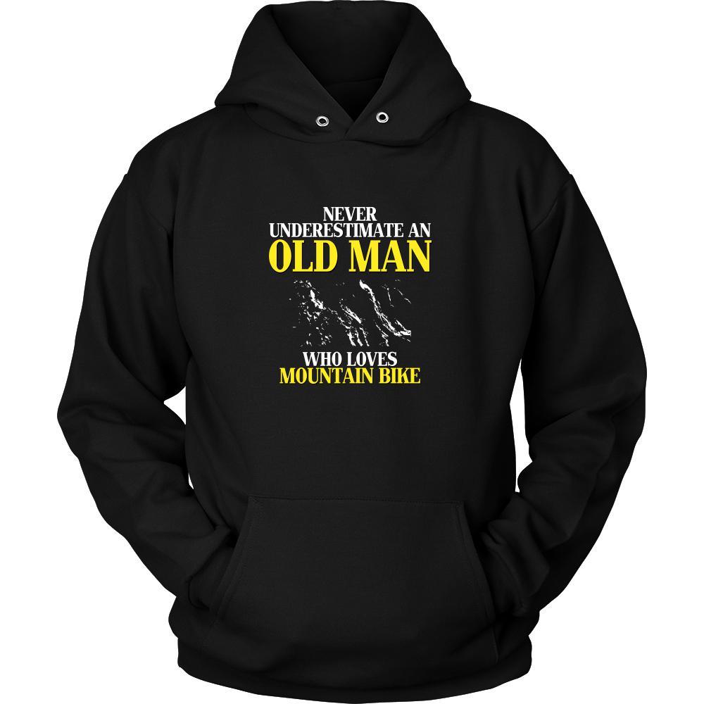 Mountain bike Shirt - Never underestimate an old man who loves mountain bike Grandfather Hobby Gift-T-shirt-Teelime | shirts-hoodies-mugs