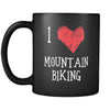 Mountain Biking I Love Mountain Biking 11oz Black Mug-Drinkware-Teelime | shirts-hoodies-mugs