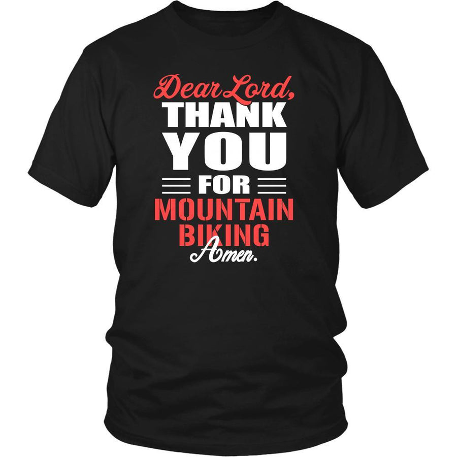 Mountain biking Shirt - Dear Lord, thank you for Mountain biking Amen- Hobby-T-shirt-Teelime | shirts-hoodies-mugs