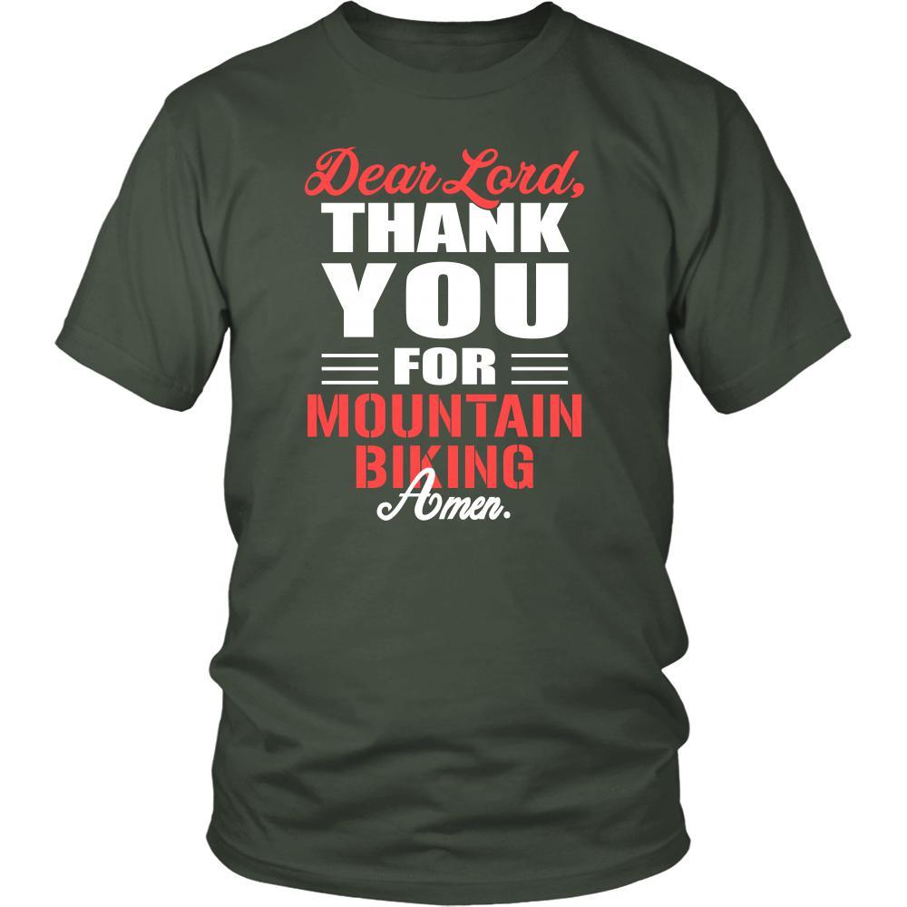 Mountain biking Shirt - Dear Lord, thank you for Mountain biking Amen- Hobby-T-shirt-Teelime | shirts-hoodies-mugs