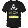 Mountain Biking Shirt - I love it when my wife lets me go Mountain Biking - Hobby Gift-T-shirt-Teelime | shirts-hoodies-mugs