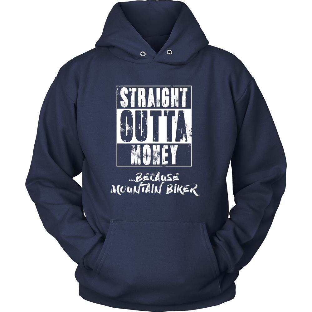Mountain biking Shirt - Straight outta money ...because Mountain biking- Hobby Gift-T-shirt-Teelime | shirts-hoodies-mugs