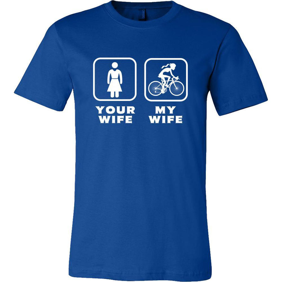 Mountain Biking - Your wife My wife - Father's Day Hobby Shirt-T-shirt-Teelime | shirts-hoodies-mugs
