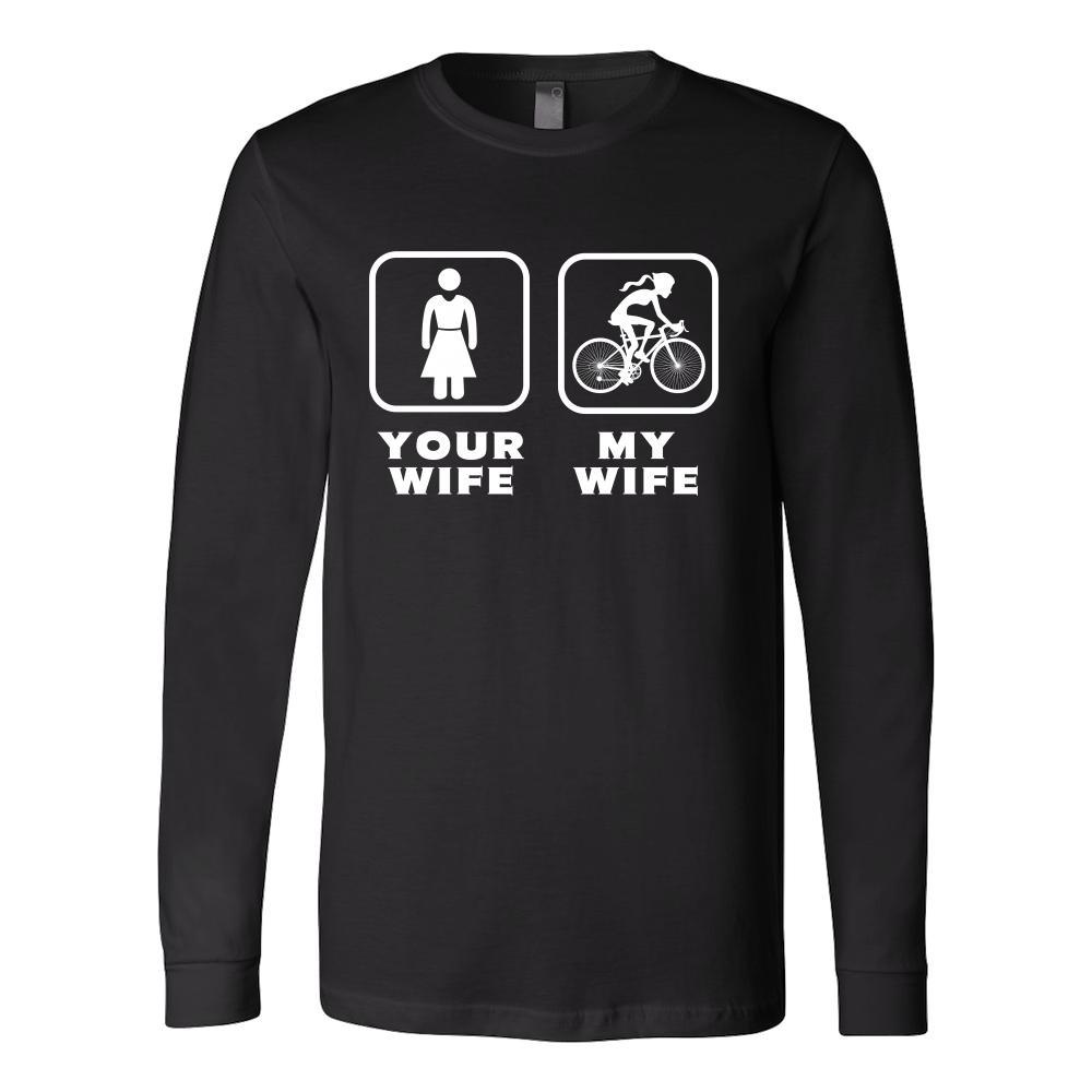 Mountain Biking - Your wife My wife - Father's Day Hobby Shirt-T-shirt-Teelime | shirts-hoodies-mugs