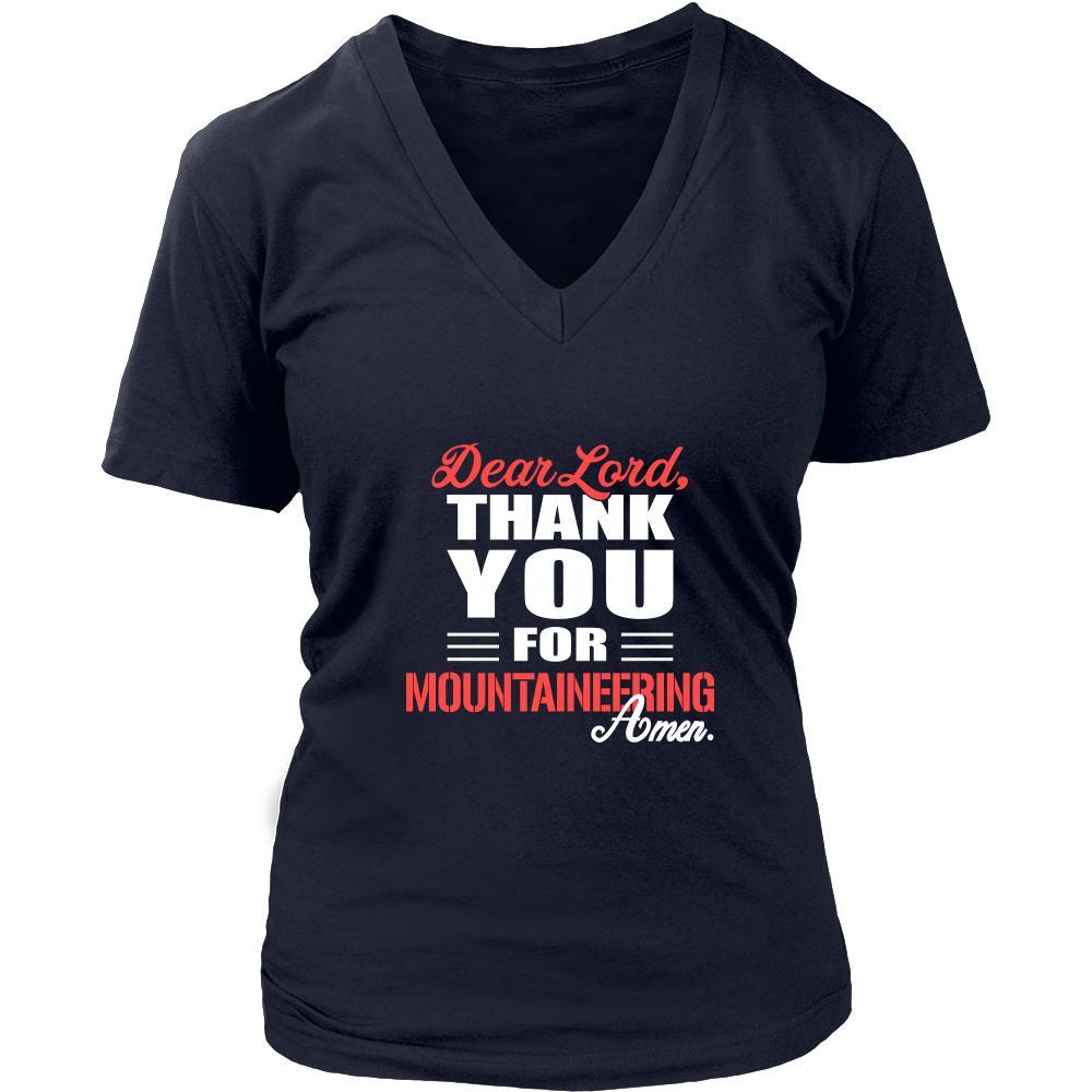Mountaineering Shirt - Dear Lord, thank you for Mountaineering Amen- Hobby-T-shirt-Teelime | shirts-hoodies-mugs