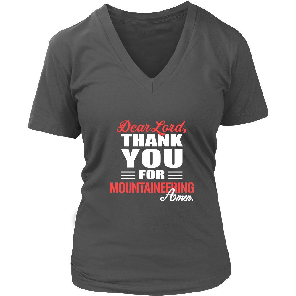 Mountaineering Shirt - Dear Lord, thank you for Mountaineering Amen- Hobby-T-shirt-Teelime | shirts-hoodies-mugs