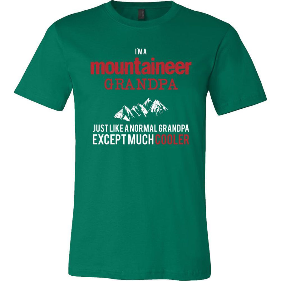 Mountaineering Shirt - I'm a mountaineer grandpa just like a normal grandpa except much cooler Grandfather Hobby Gift-T-shirt-Teelime | shirts-hoodies-mugs
