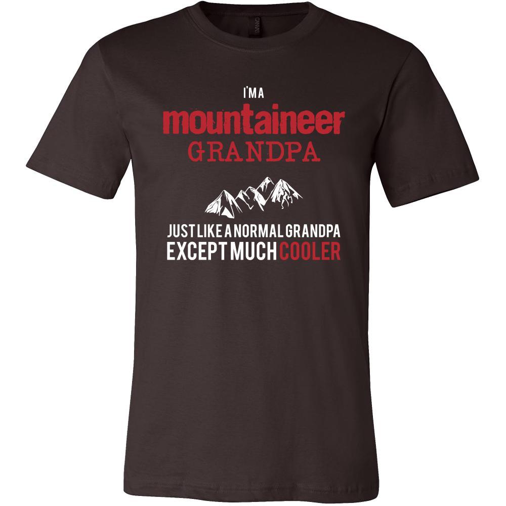 Mountaineering Shirt - I'm a mountaineer grandpa just like a normal grandpa except much cooler Grandfather Hobby Gift-T-shirt-Teelime | shirts-hoodies-mugs