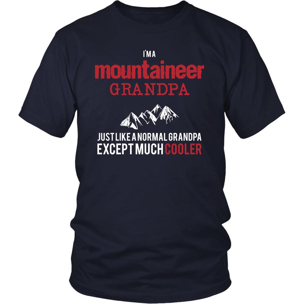 Mountaineering Shirt - I'm a mountaineer grandpa just like a normal grandpa except much cooler Grandfather Hobby Gift-T-shirt-Teelime | shirts-hoodies-mugs