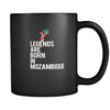 Mozambique Legends are born in Mozambique 11oz Black Mug-Drinkware-Teelime | shirts-hoodies-mugs