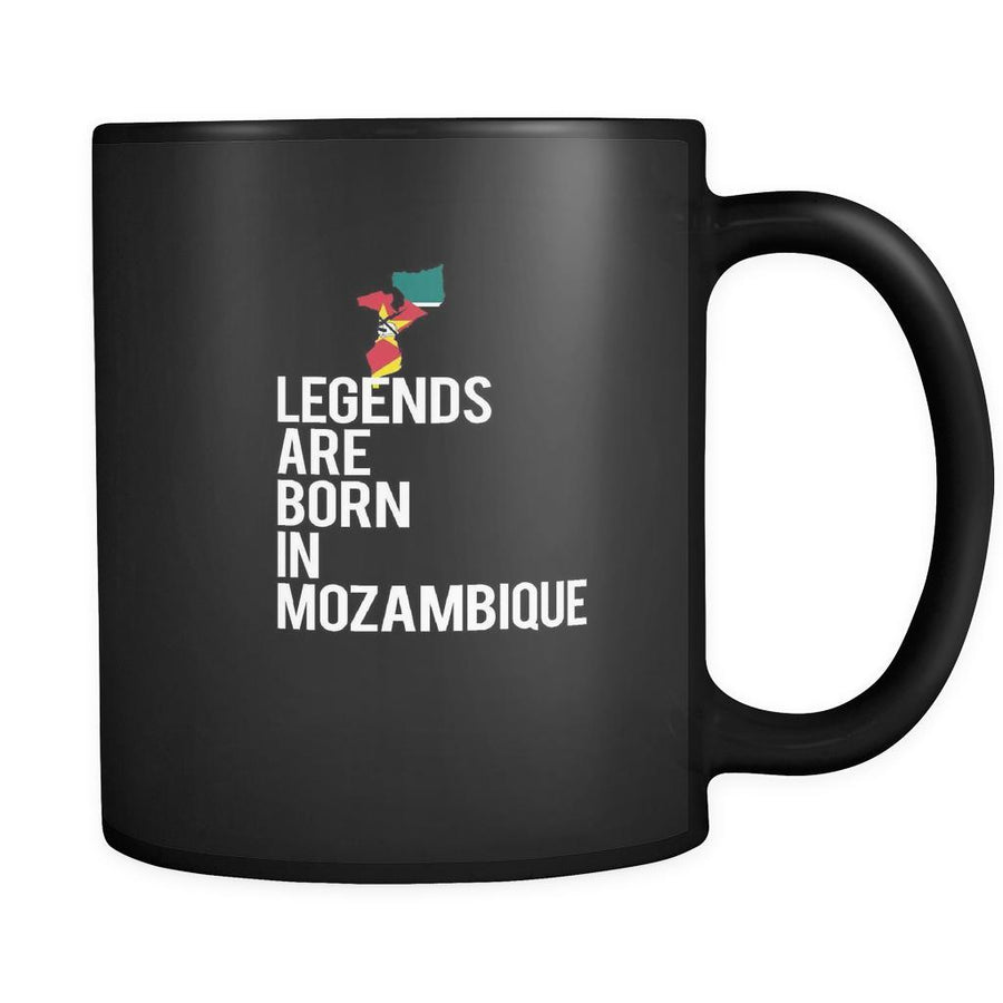 Mozambique Legends are born in Mozambique 11oz Black Mug-Drinkware-Teelime | shirts-hoodies-mugs