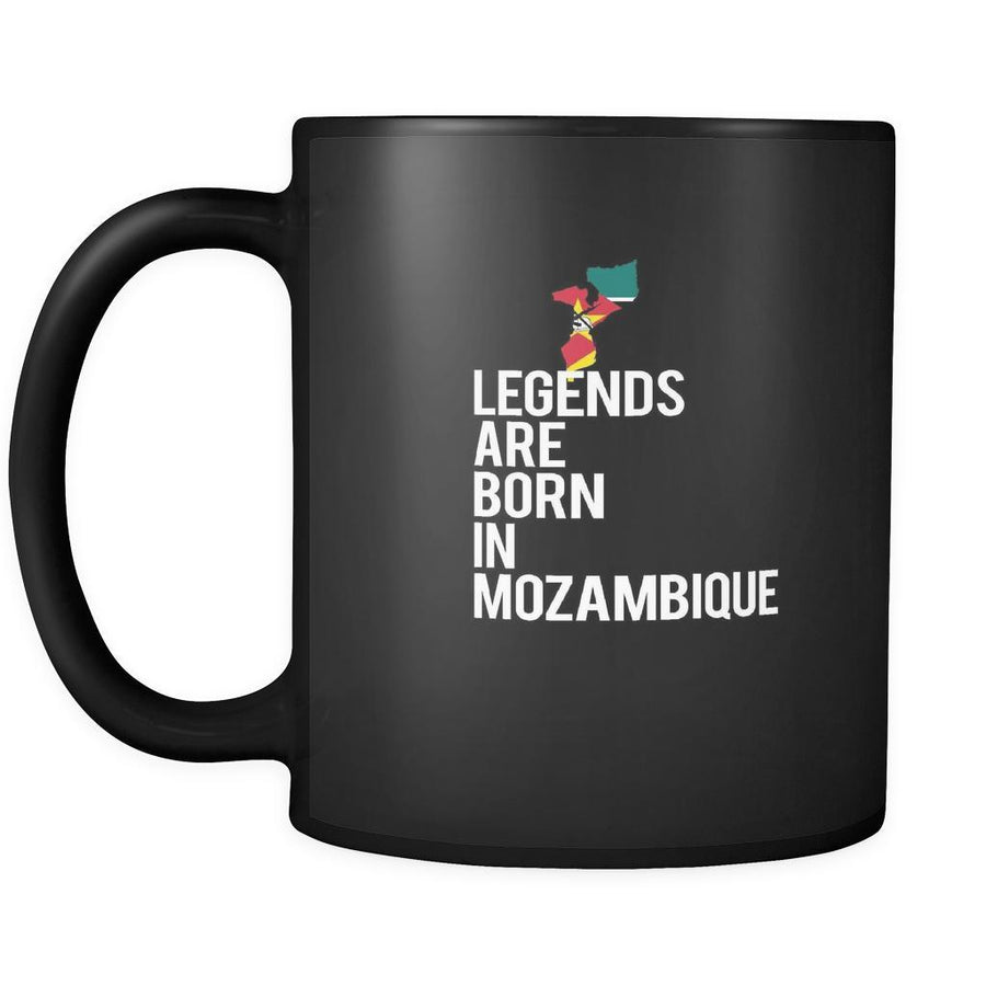 Mozambique Legends are born in Mozambique 11oz Black Mug-Drinkware-Teelime | shirts-hoodies-mugs