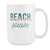 Mug Beach - Beach, please mug - Beach Coffee Cups (15oz) White
