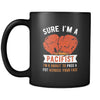 Mug Boxing Boxing Gifts - Sure I'm a pacifist I'm about to pass a fist across your face - Boxing Mug Boxing Coffee Cups (11oz) Black-Drinkware-Teelime | shirts-hoodies-mugs