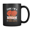 Mug Boxing Boxing Gifts - Sure I'm a pacifist I'm about to pass a fist across your face - Boxing Mug Boxing Coffee Cups (11oz) Black-Drinkware-Teelime | shirts-hoodies-mugs