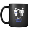 Mug Brazilian Jiu Jitsu BJJ BJJ girls rule mug - BJJ Coffee Cup BJJ Coffee Mug (11oz) Black-Drinkware-Teelime | shirts-hoodies-mugs