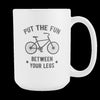 Mug Cycling Cycling Gifts - Between your legs mug - Cycling Mug Cycling Coffee Cup (15oz)-Drinkware-Teelime | shirts-hoodies-mugs