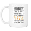 Mug Happiness Pizza - Pizza mug - Pizza Gifts Happiness Mug (11oz)-Drinkware-Teelime | shirts-hoodies-mugs